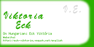 viktoria eck business card